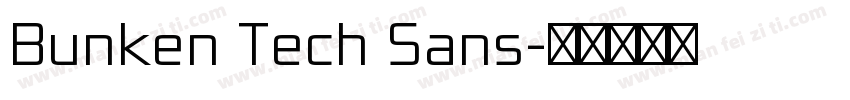Bunken Tech Sans字体转换